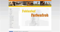 Desktop Screenshot of fohlenhof-farbenfroh.de