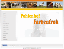 Tablet Screenshot of fohlenhof-farbenfroh.de